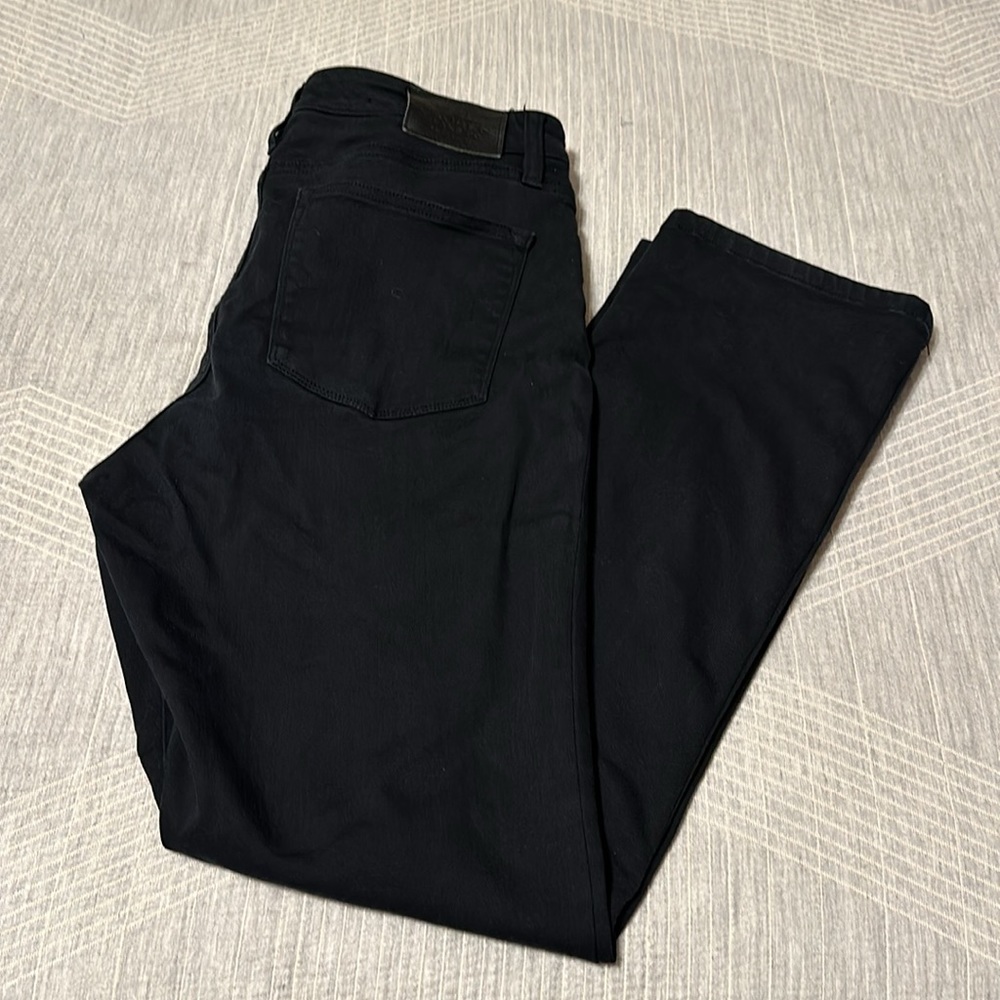 Women's Lauren Ralph Lauren Modern Straight Curvy Jeans, Black, Size 10